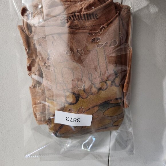 Sublime Distressed Oversized T-Shirt S/M Brown Cotton Graphic Sun Design Short S - Picture 10 of 10